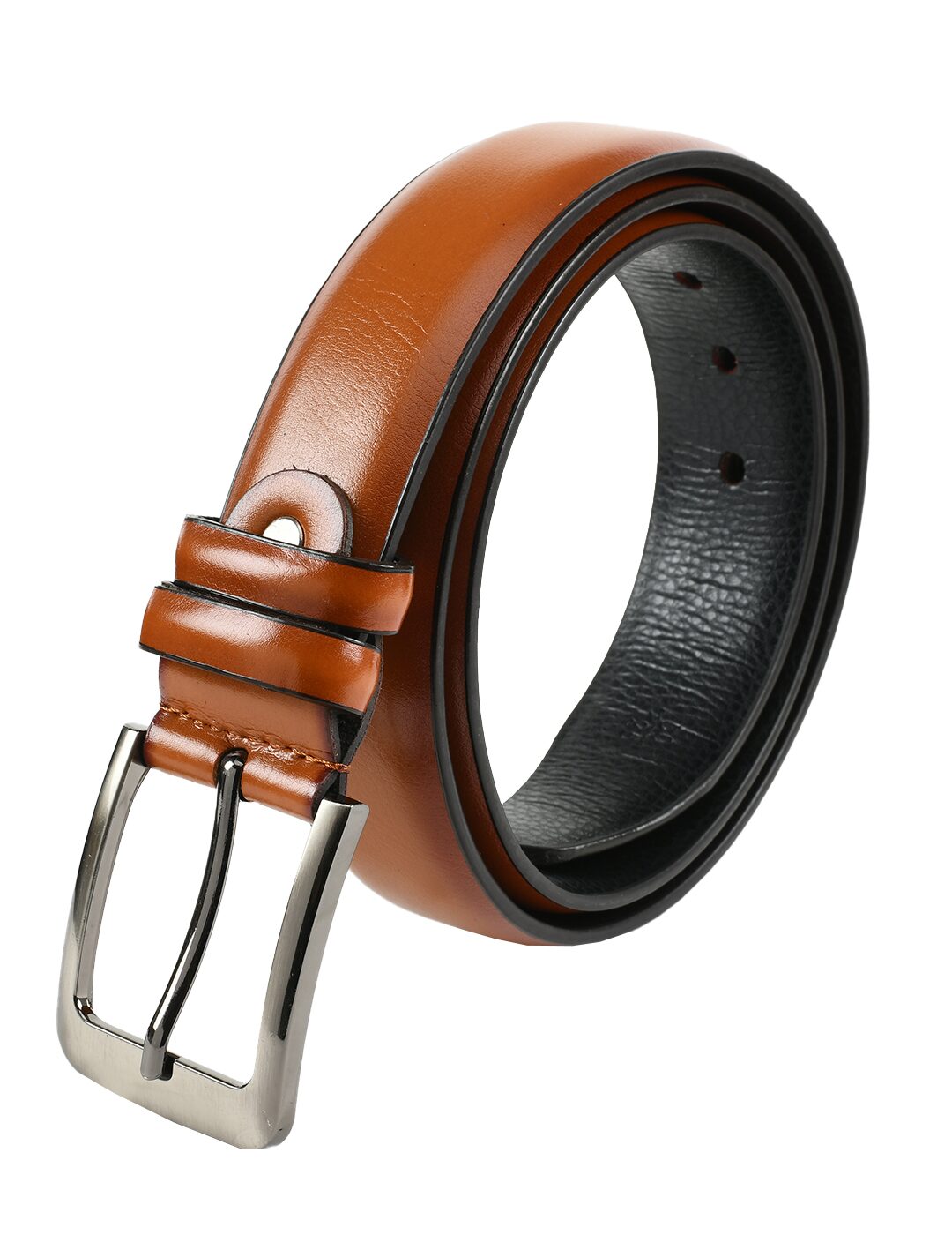 

Winsome Deal Formal Synthetic Leather Tan Pin Hole Buckle Belt for Men s