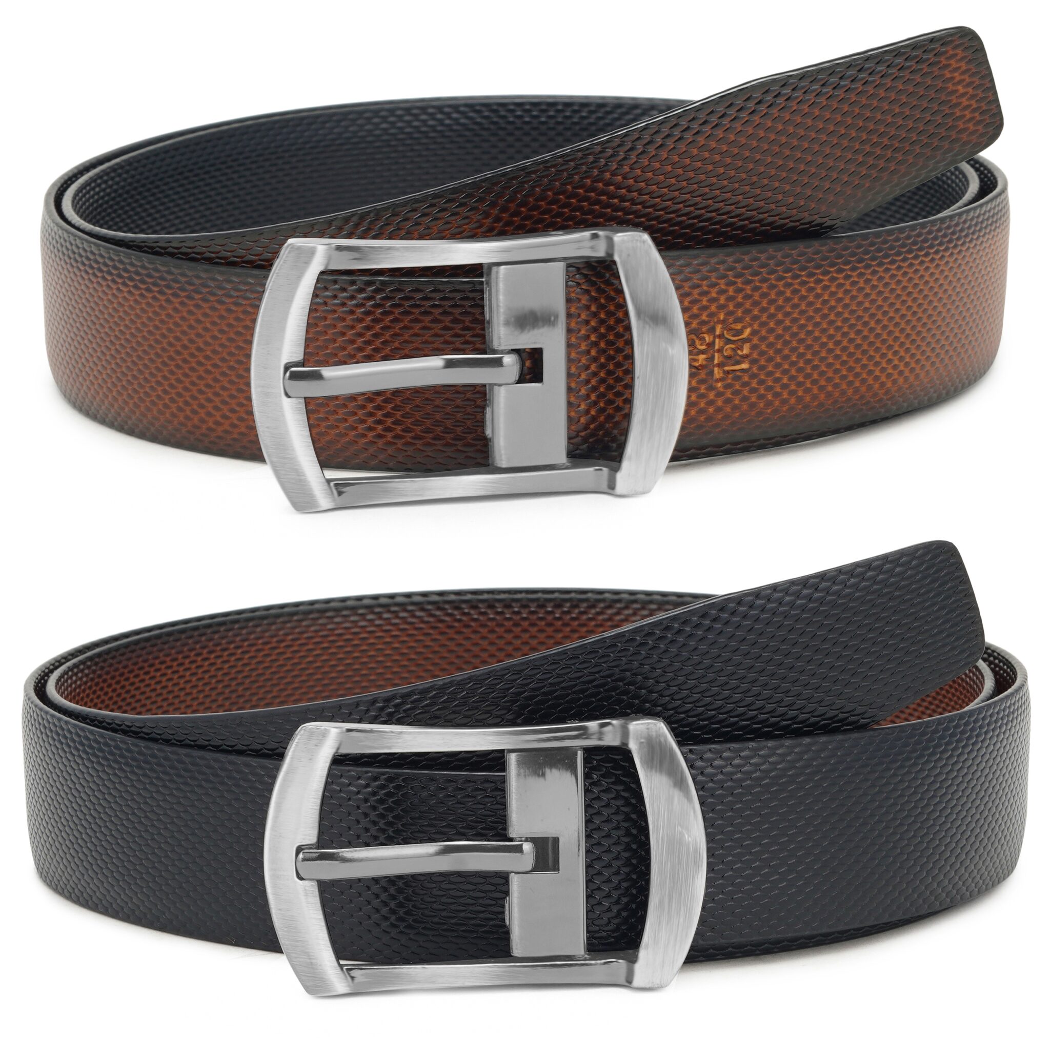 

Winsome Deal Men Black Brown Reversible Synthetic leather Belt (Size 32 Pack of 1 )
