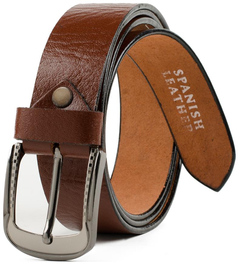 

Winsome Shining Brown Leather Belt For Men s