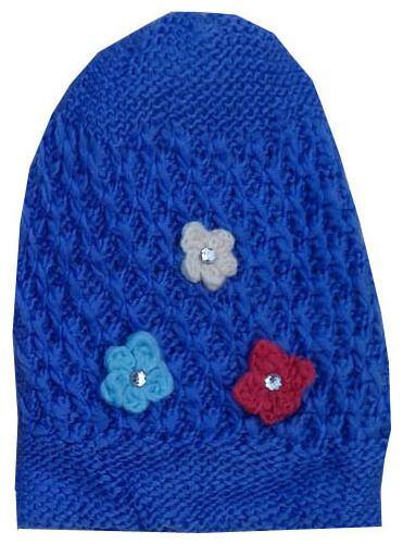Golden Feather Women Caps - Blue
