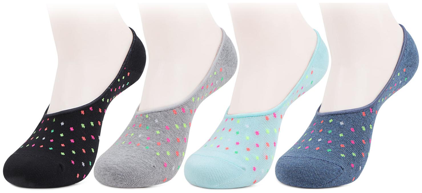 

Women s Multicoloured Cotton Loafer Socks- Pack of 4
