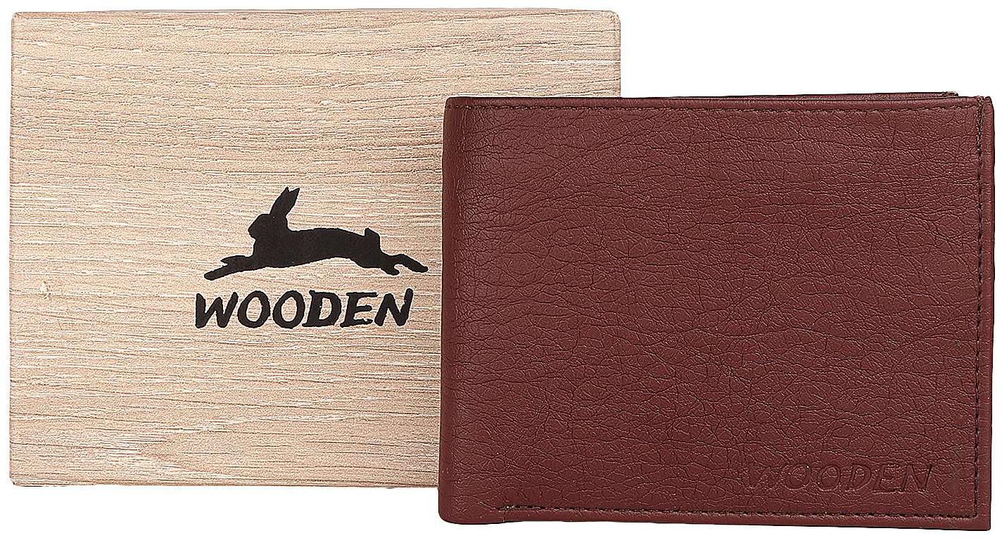 

wooden brown men s wallet