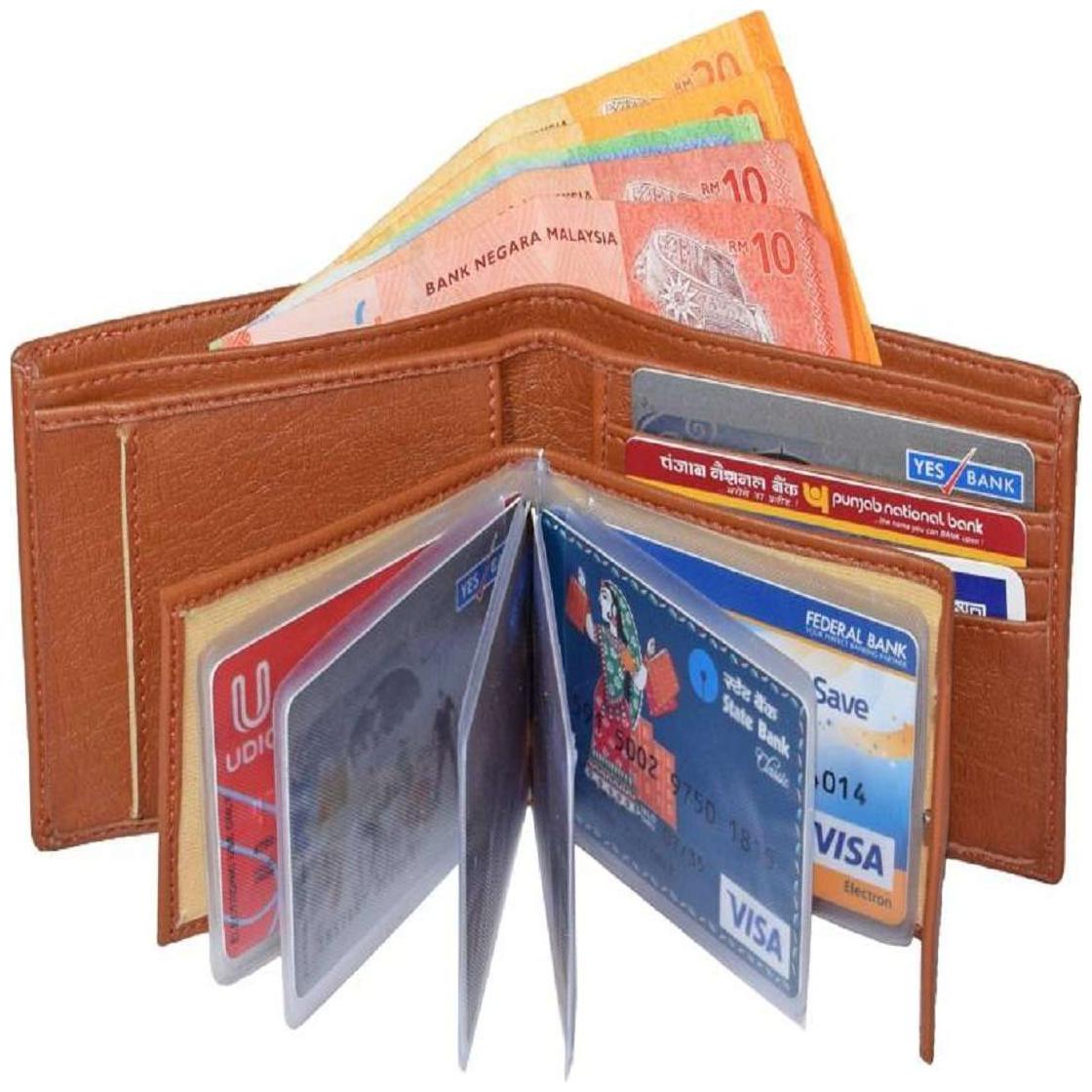 

Wooden Men Tan Pu Bi-Fold Wallet ( Pack of 1 )