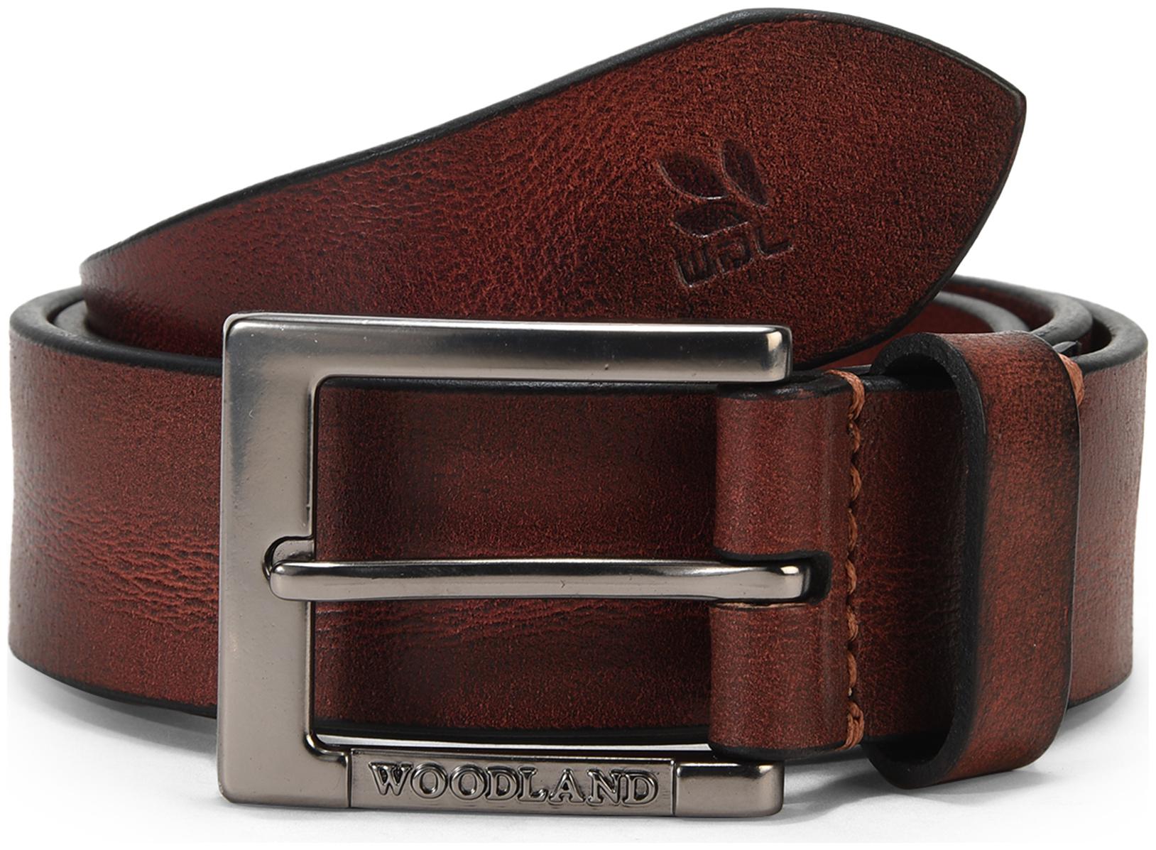 

Woodland Men s Brown Leather Belt