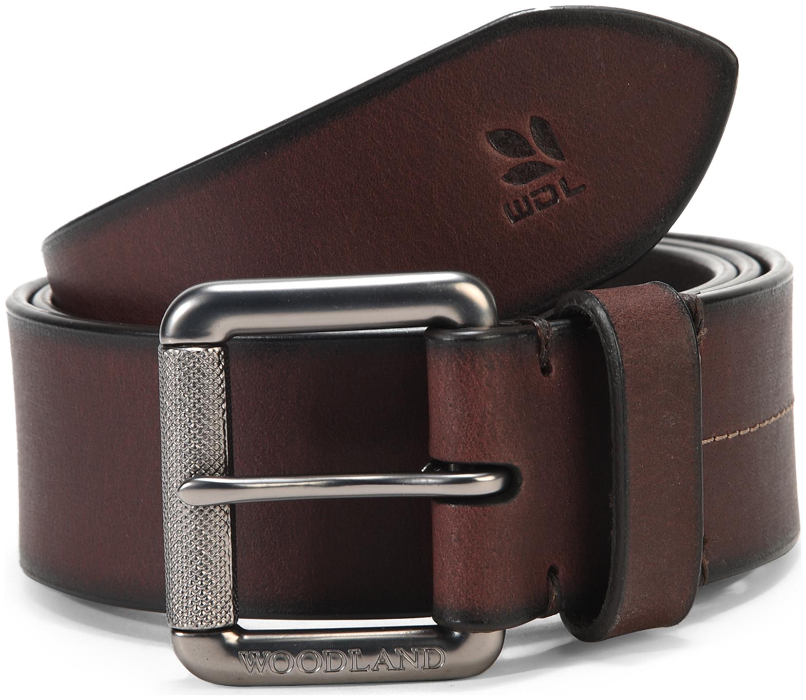 

Woodland Men s Brown Leather Belt