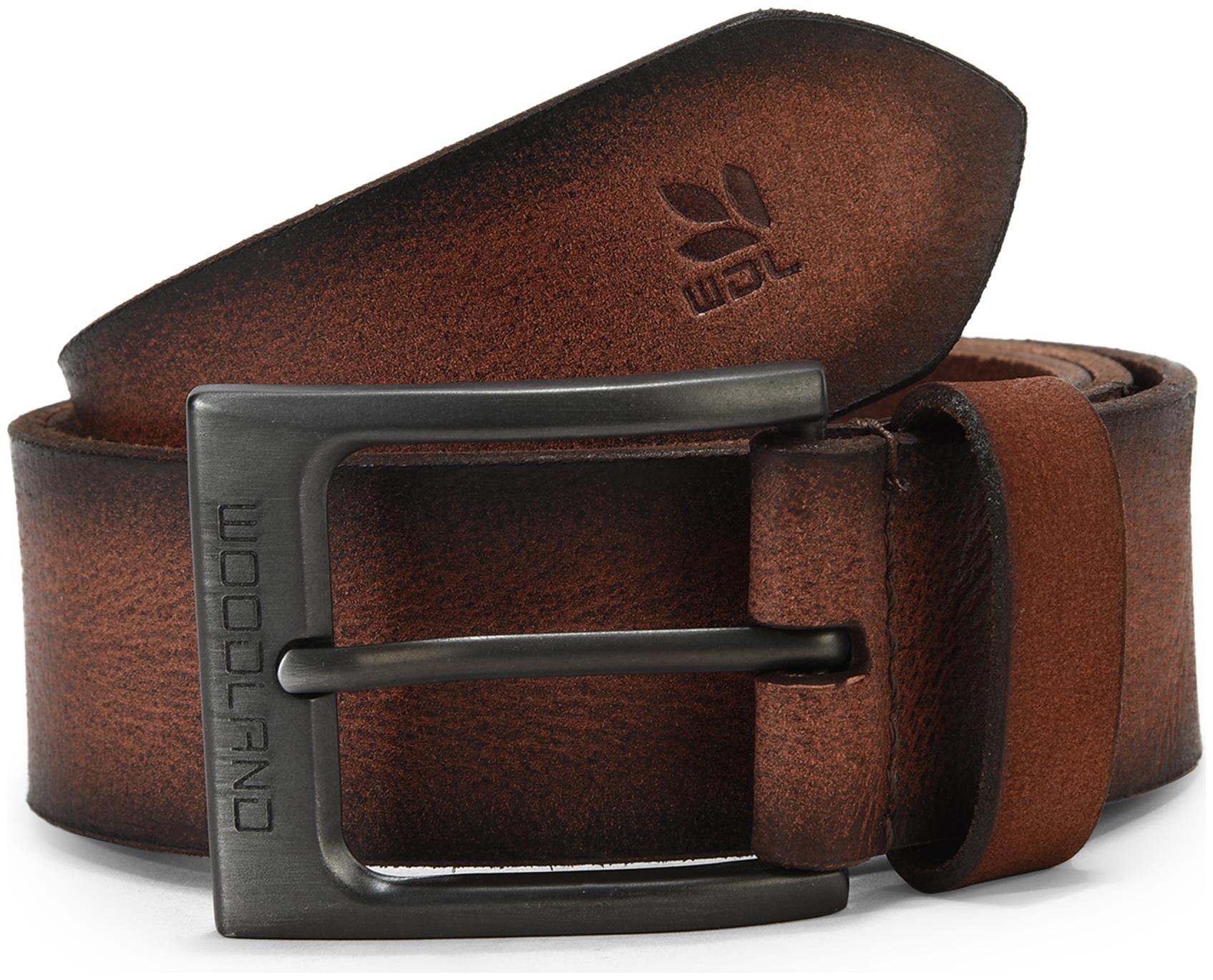 

Woodland Men s Brown Leather Belt