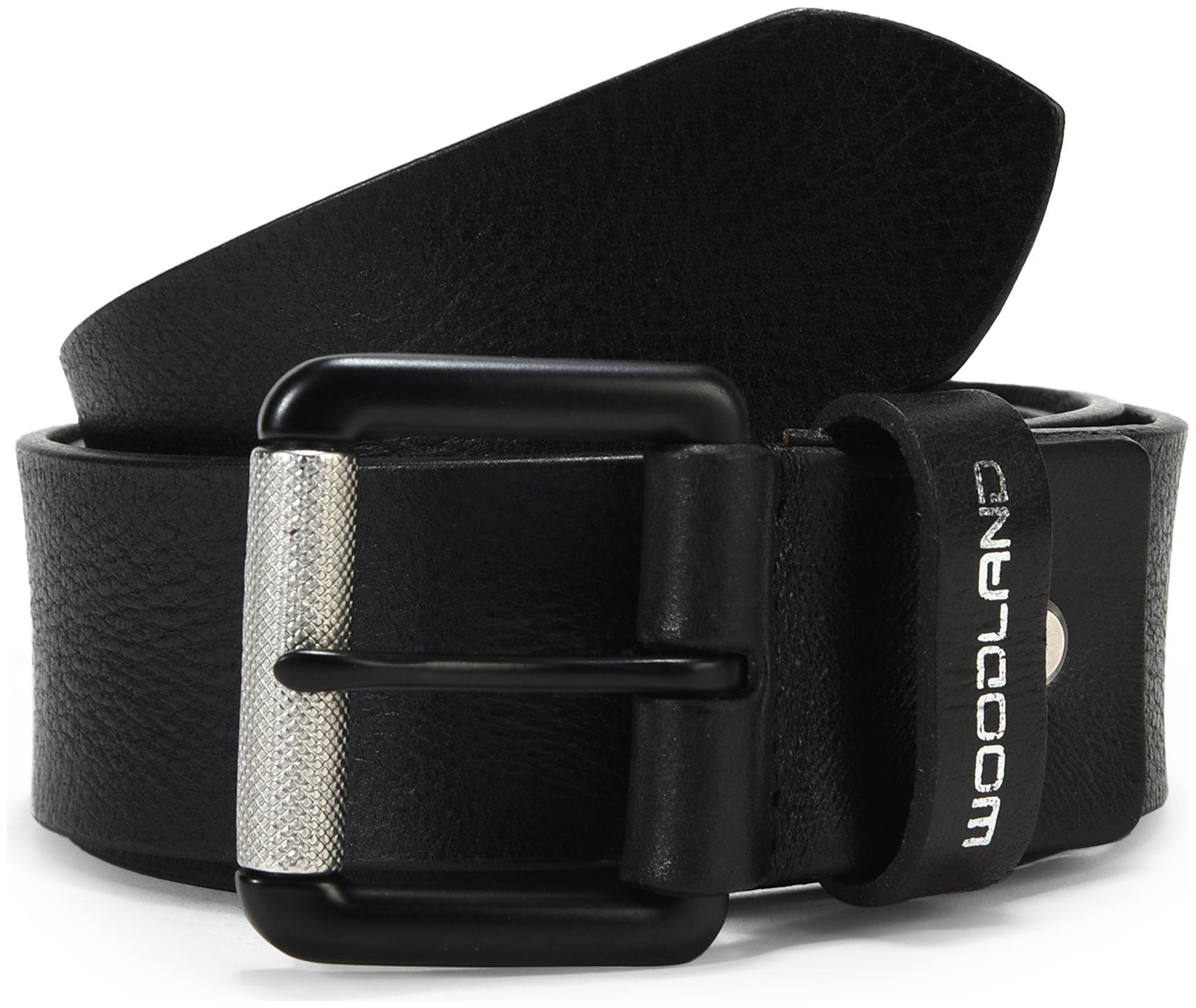 

Woodland Men s Black Leather Belt
