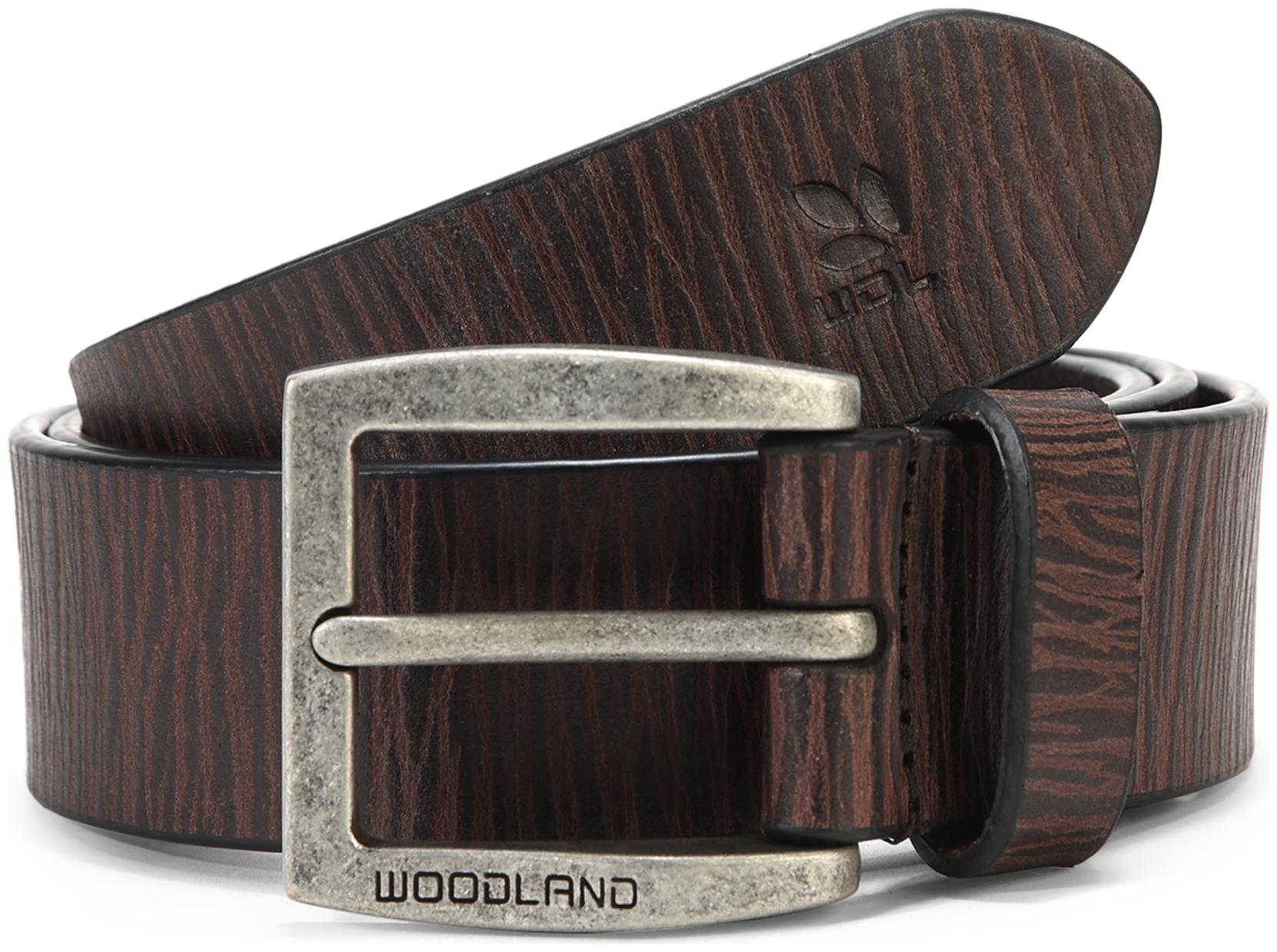

Woodland Men s Brown Leather Belt