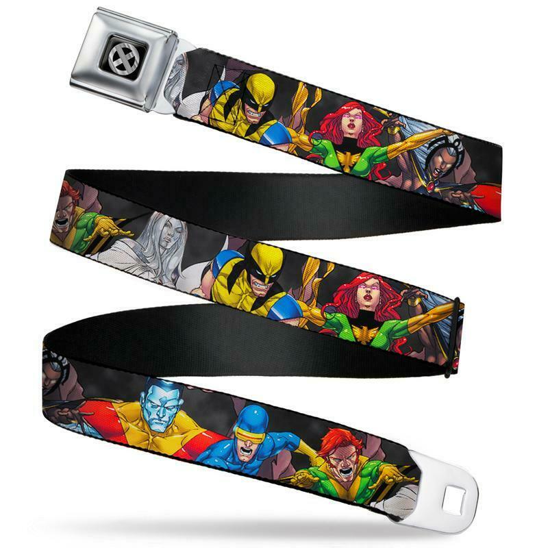 

X-Men Characers Action Poses Marvel Comics Officially Licensed Seatbelt Belt