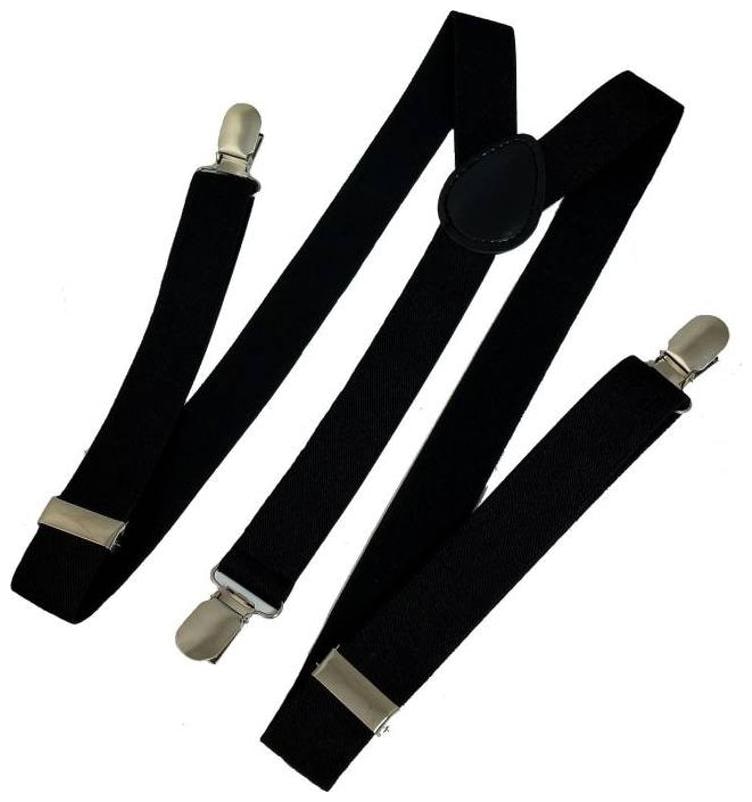 

Y- Back Suspenders for Men Boys (Black)