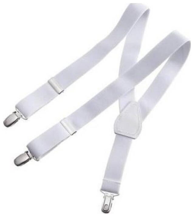

Y- Back Suspender for Men s (White)