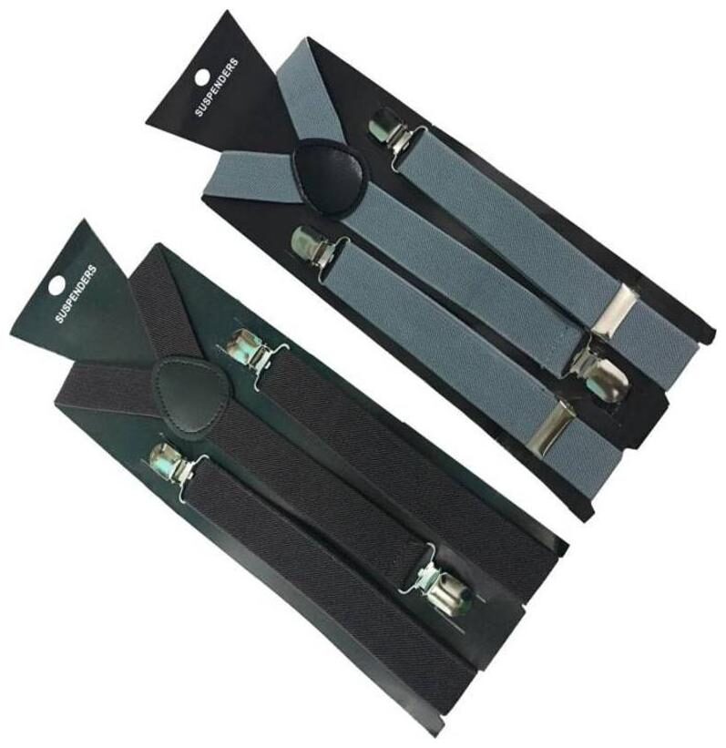 

Y- Back Suspenders for Men Boys Pack of 2 Multicolor
