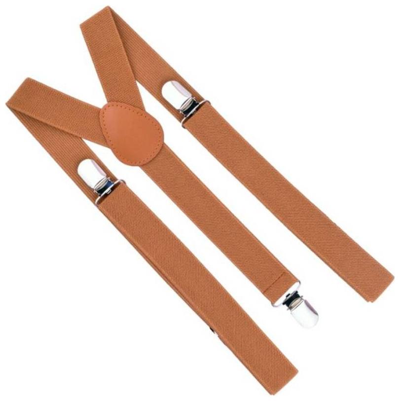 

Y- Back Suspenders for Men (Brown)