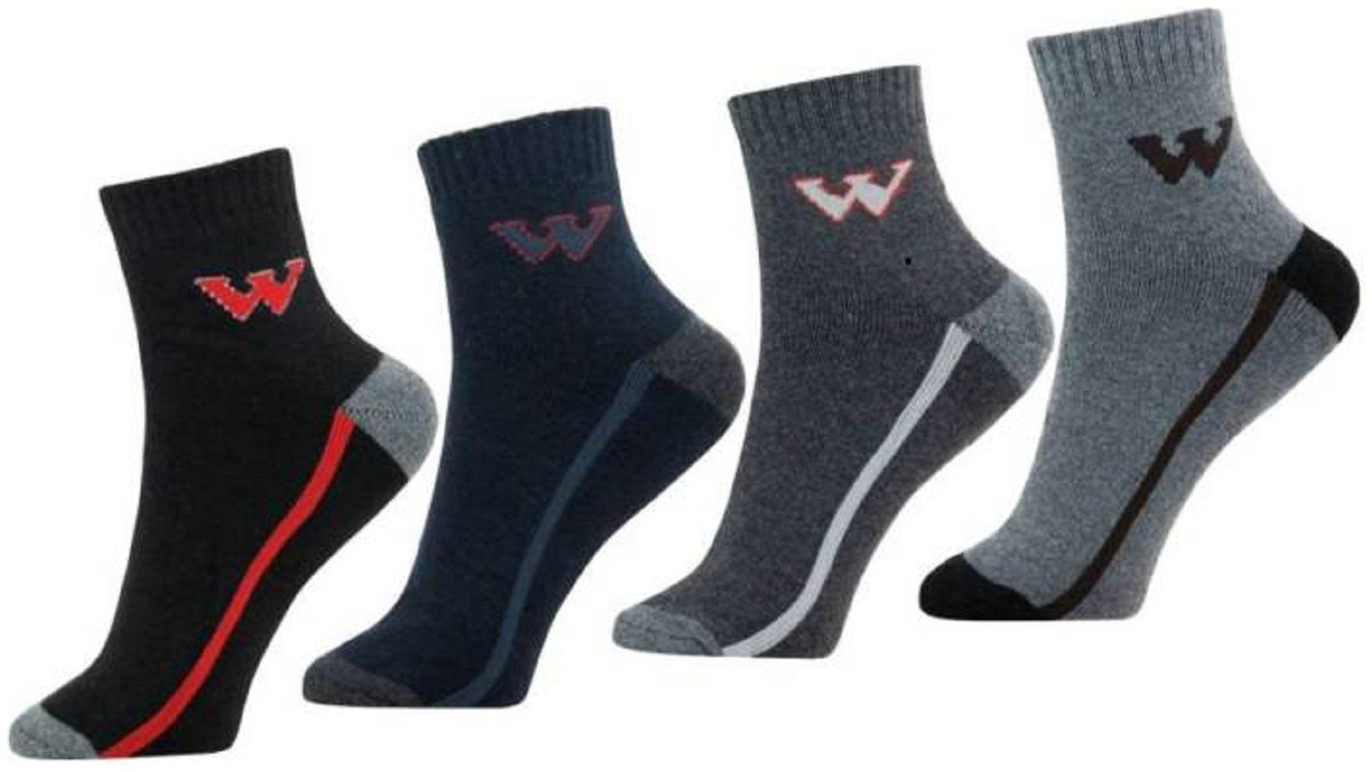 

YJ FASHION Multi Cotton Ankle length socks ( Pack of 4 )