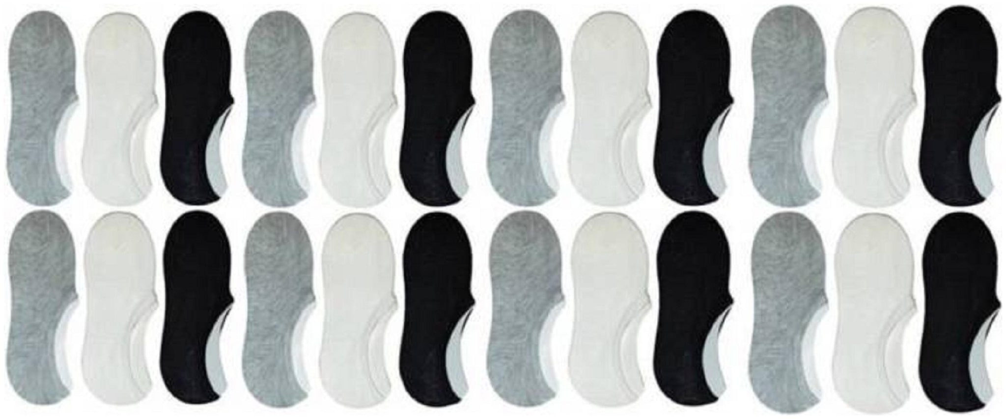 

YJ FASHION Men s Cotton Solid No Show Socks