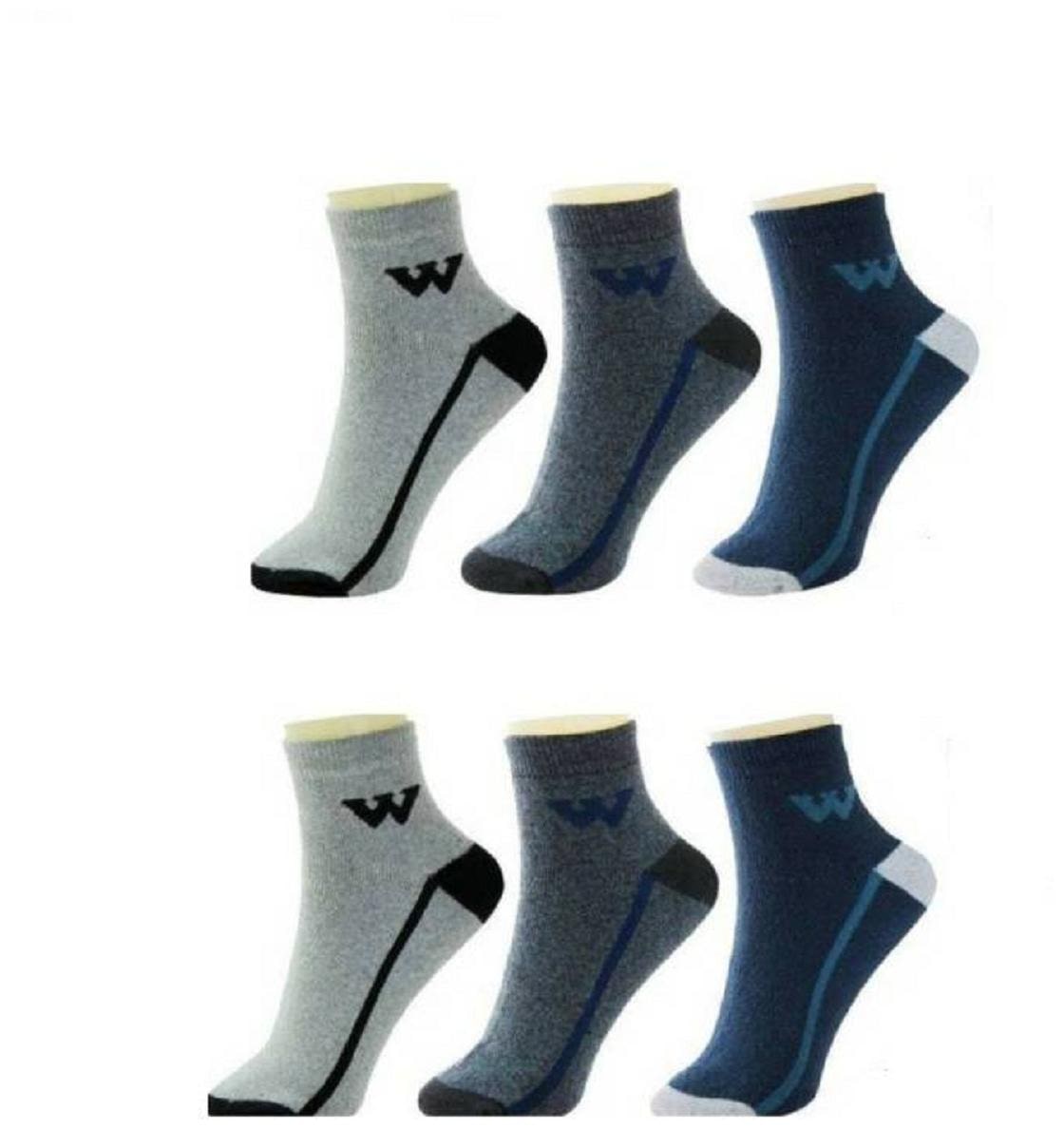 

YJ FASHION Multi Cotton Ankle length socks ( Pack of 6 )
