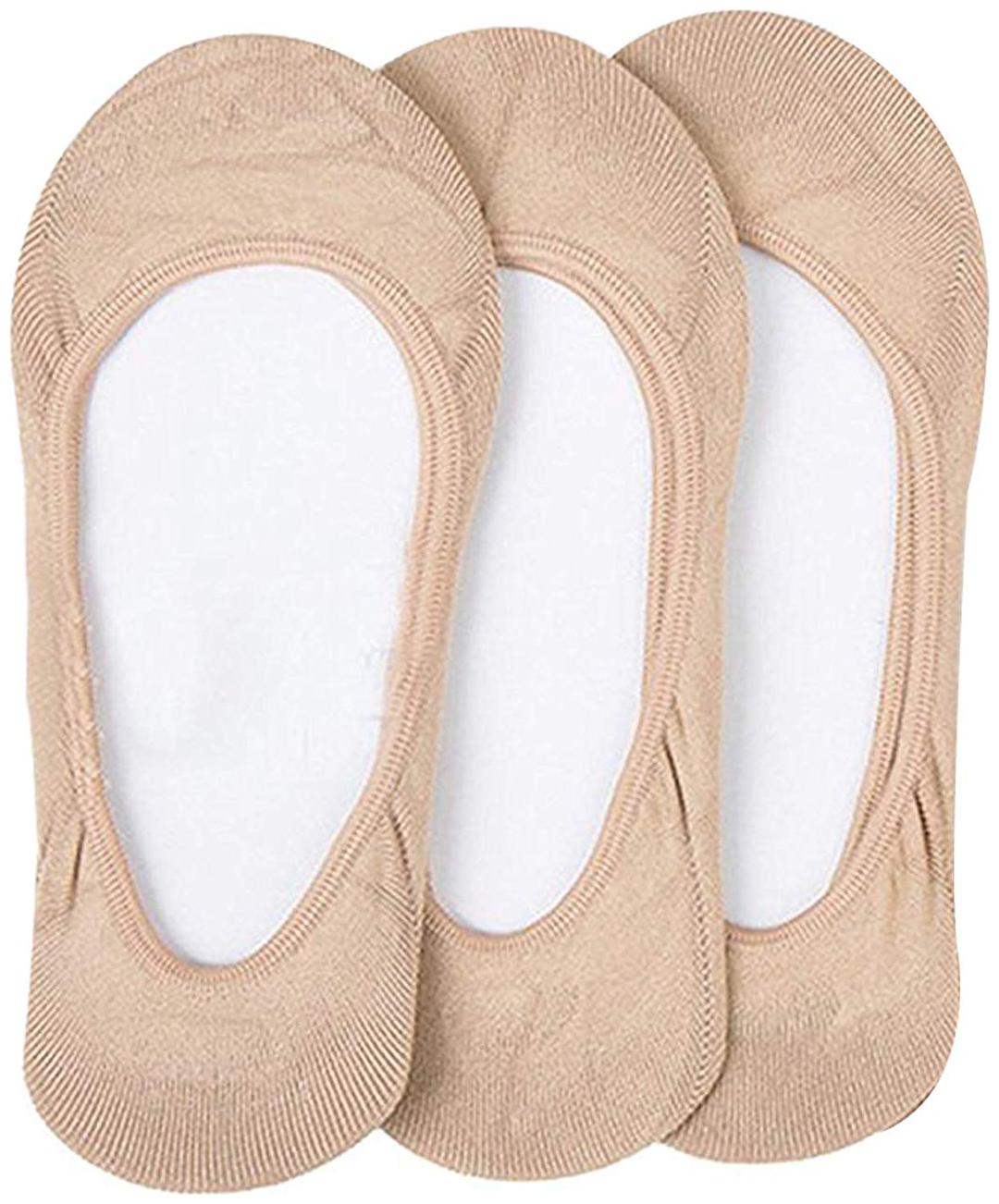

YJ FASHION Women s Beige No Show Belly Socks