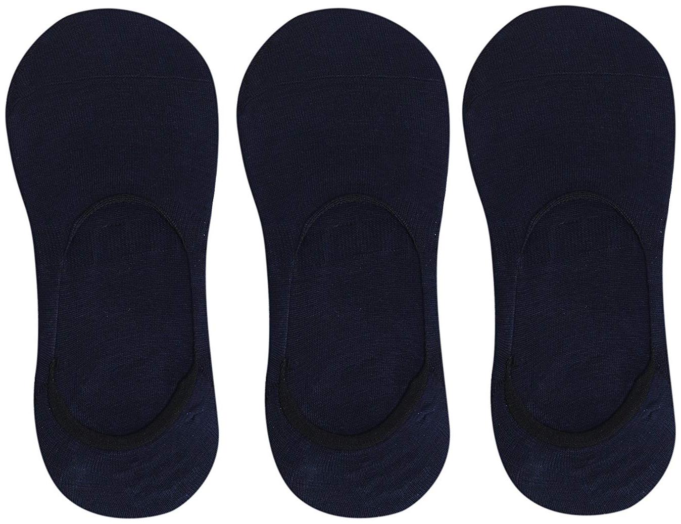 

Zacharias Blue Cotton Ankle length socks ( Pack of 3 )