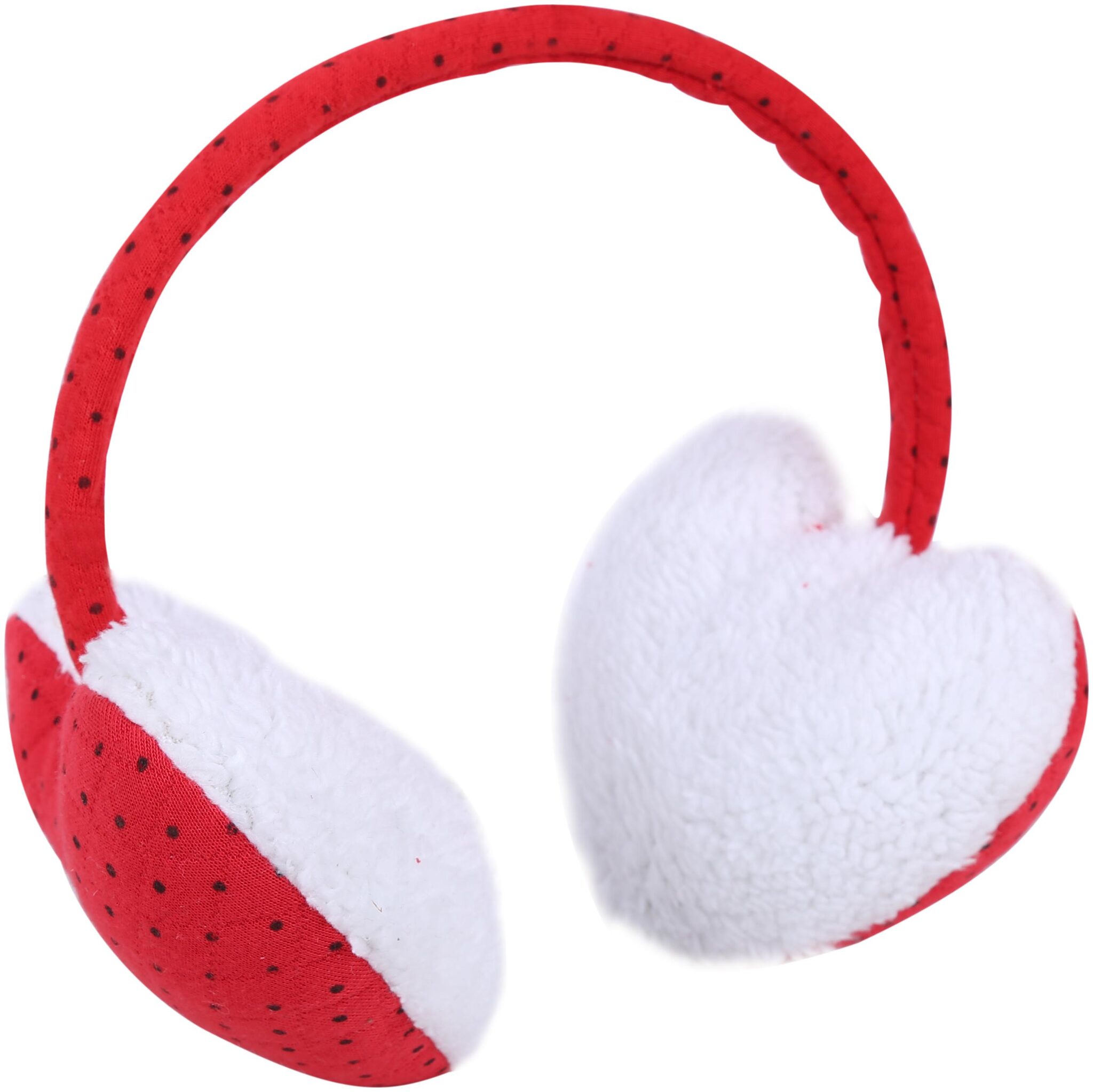

Zacharias Unisex Polka Dot Printed Earmuff Red
