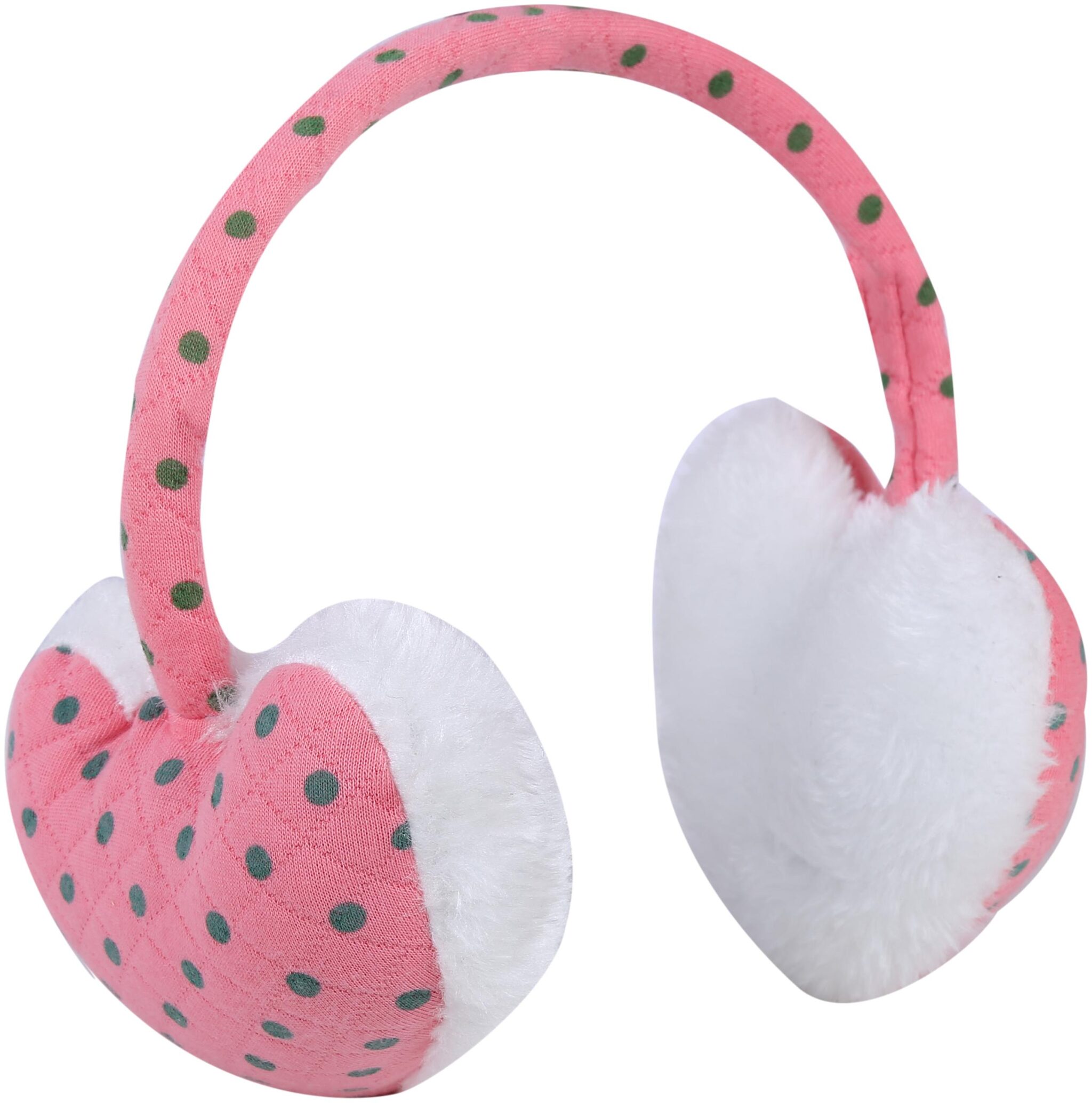 

Zacharias Unisex Polka Dot Printed Earmuff Pink