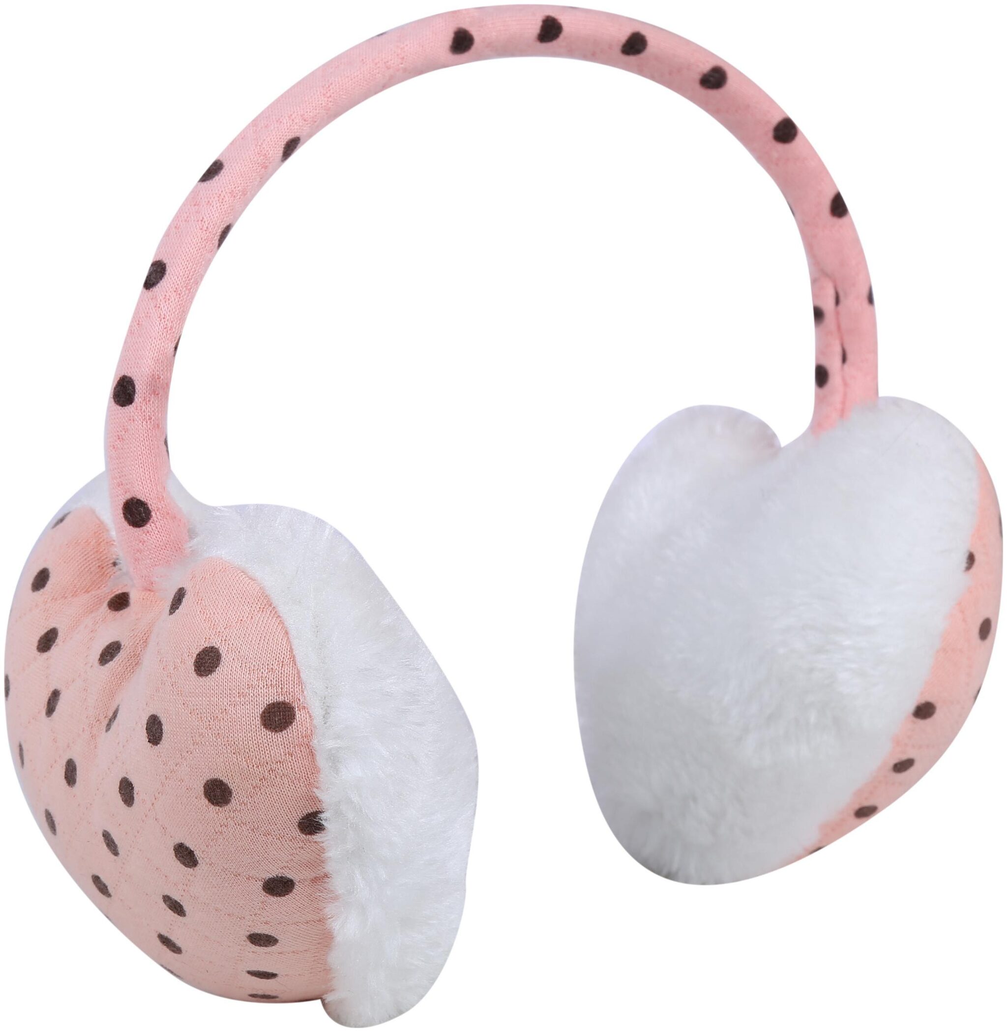 

Zacharias Unisex Polka Dot Printed Earmuff Peach