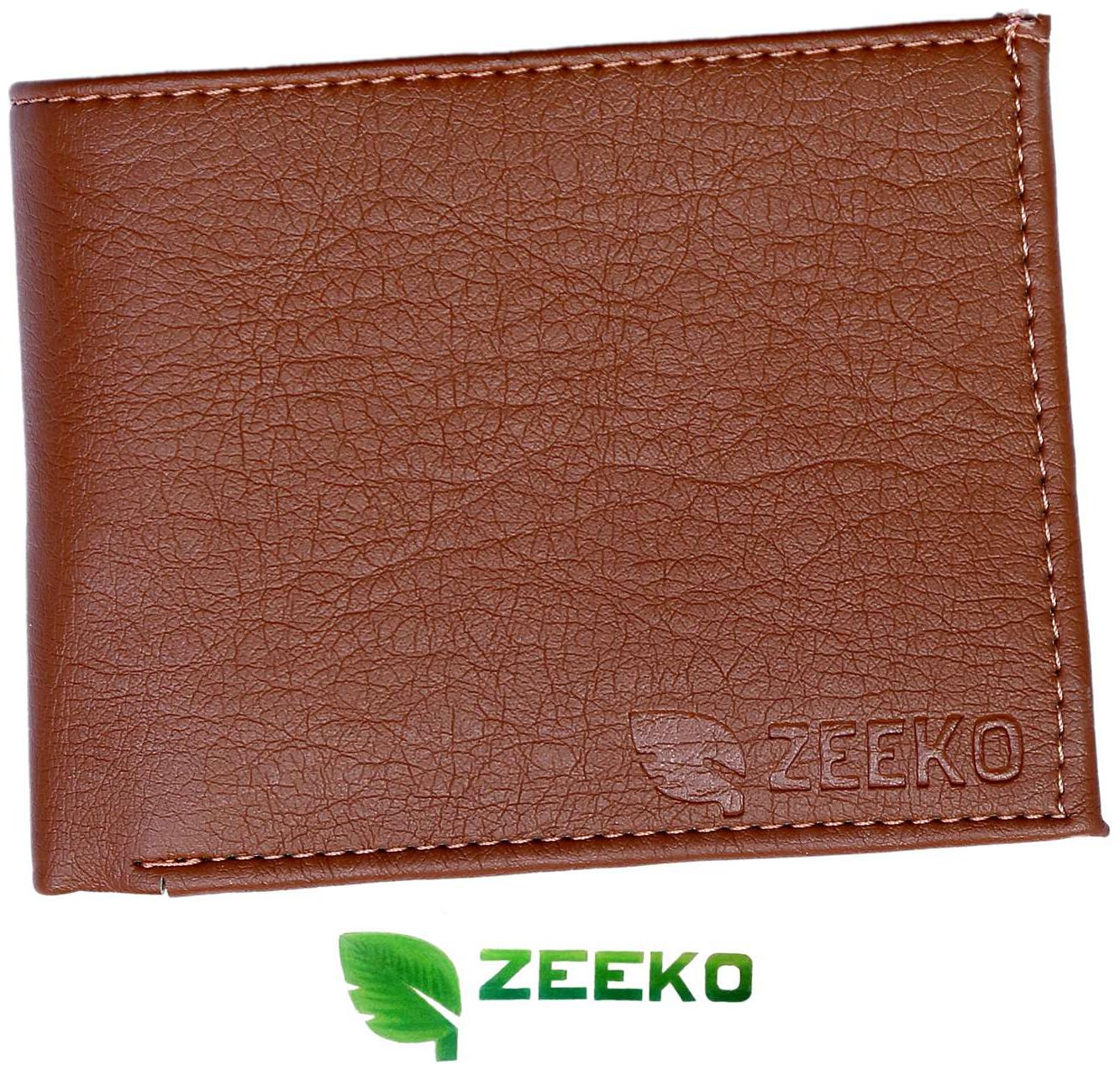 

ZEEKO Men Brown Leather Bi-Fold Wallet ( Pack of 1 )