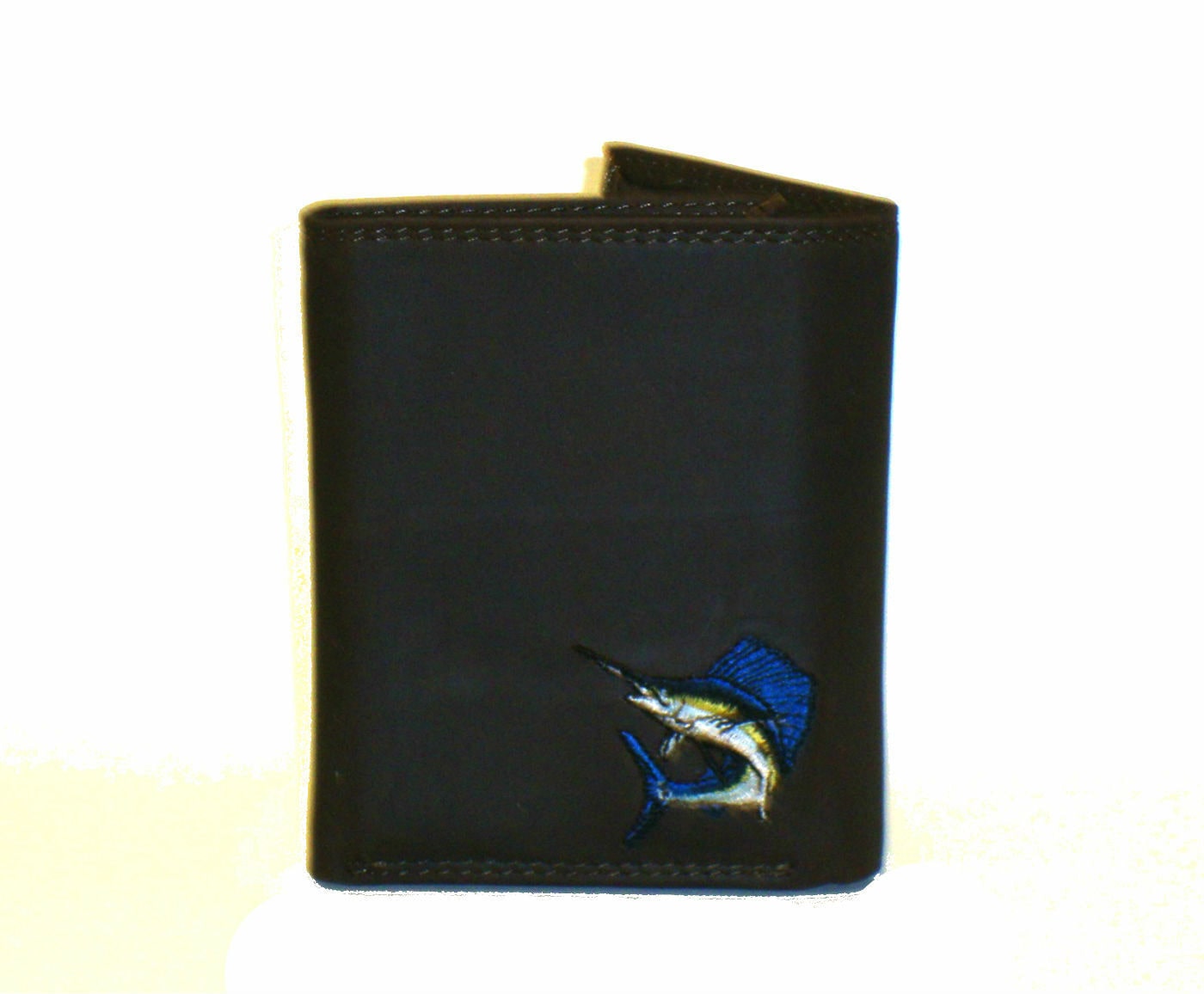 

ZEP-PRO Leather Embroidered SAILFISH Wallet Bifold or Trifold