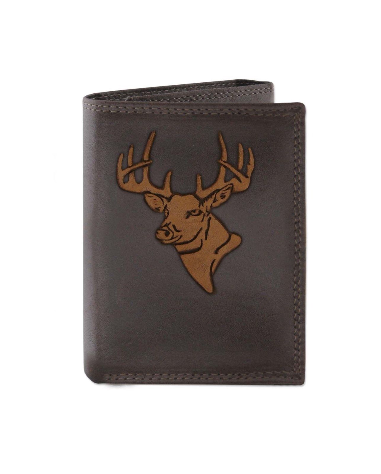 

ZEP-PRO MARLIN Genuine Leather Debossed Trifold Wallet