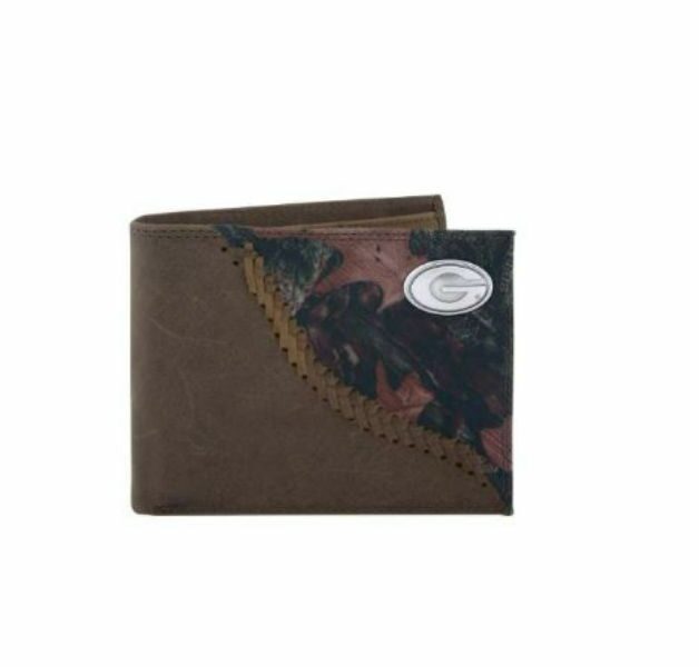 

ZEP-PRO NCAA University of Georgia Bulldogs Leather Wallet Bifold or Trifold