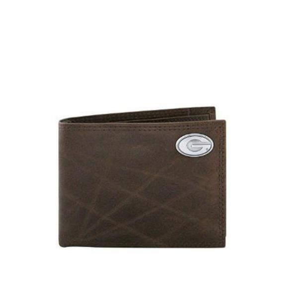 

ZEP-PRO NCAA University of Georgia Bulldogs Leather Wallet Bifold or Trifold