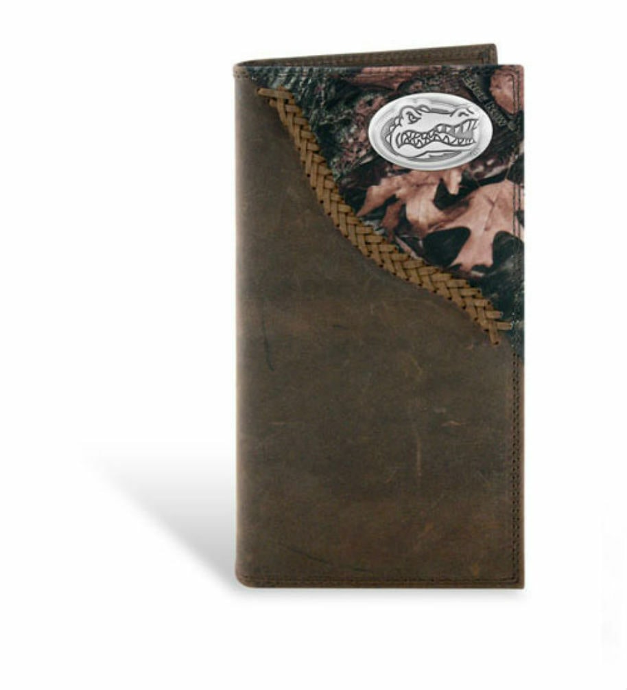 

ZEP-PRO U of Florida Gators Long Roper Wallet Checkbook Bifold w gift box CAMO
