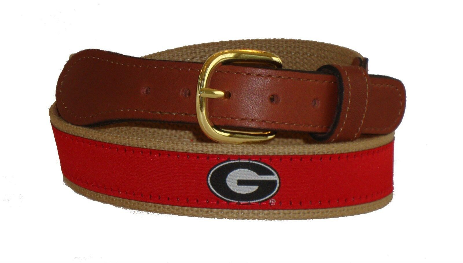 

ZEP PRO University of Georgia Bulldogs Leather Canvas Embroidered Ribbon Belt