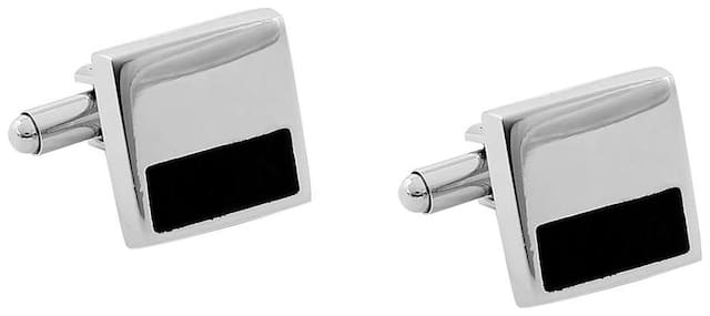 Zido Black Cufflink for Men CNKS528
