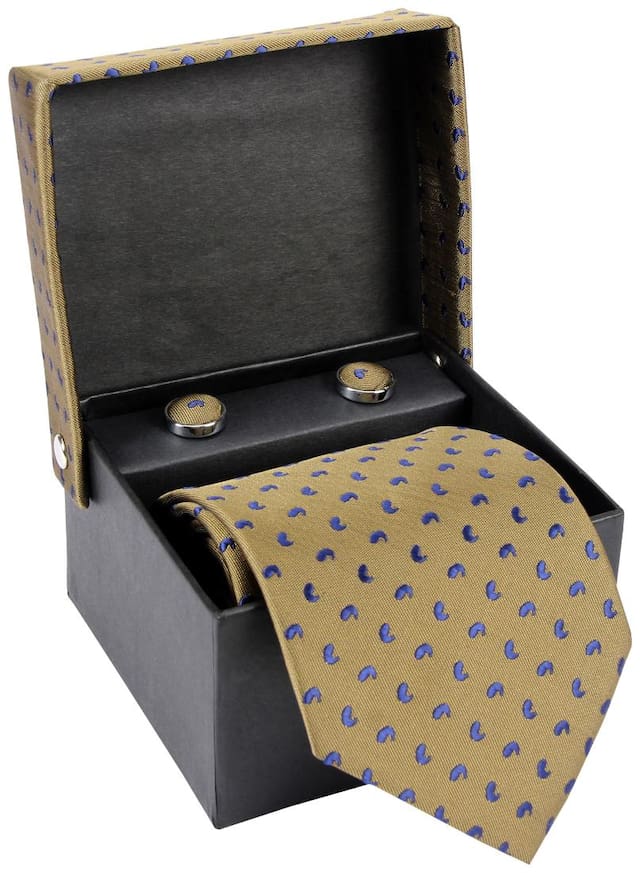 ZIDO GREEN Tie Cufflink Combos for Men TNC060_GREEN