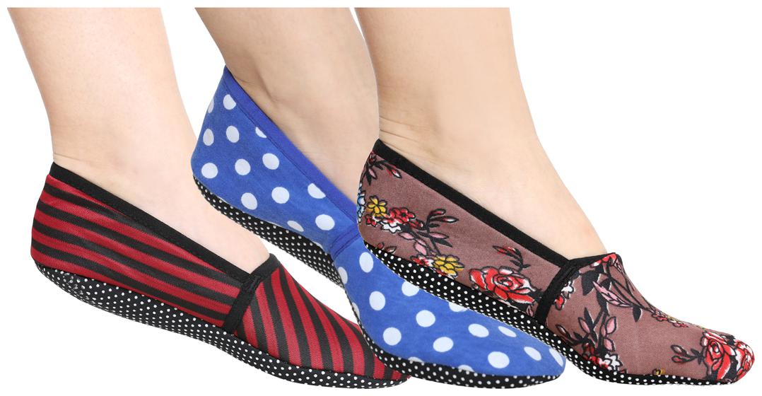 

Ziya Combo of Unisex Cotton Lycra Printed Slipper Socks