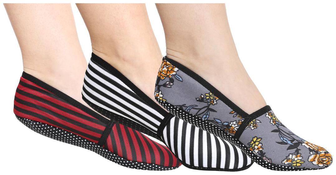 

Ziya Combo of Unisex Cotton Lycra Printed Slipper Socks