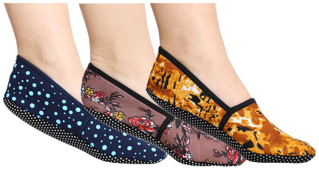 

Ziya Combo of Unisex Cotton Lycra Printed Slipper Socks