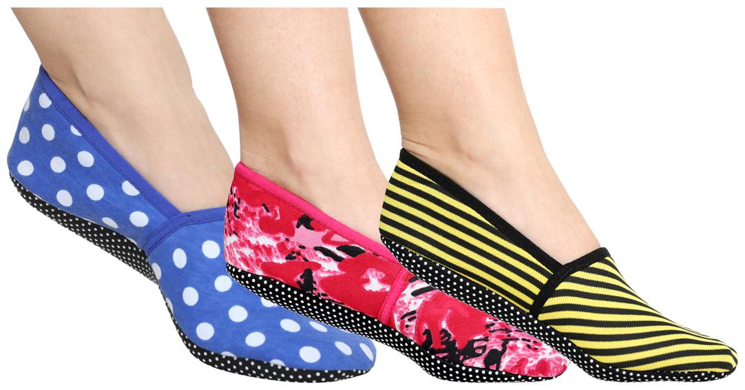 

Ziya Combo of Unisex Cotton Lycra Printed Slipper Socks