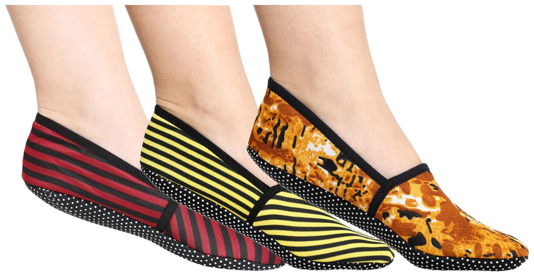 

Ziya Combo of Unisex Cotton Lycra Printed Slipper Socks