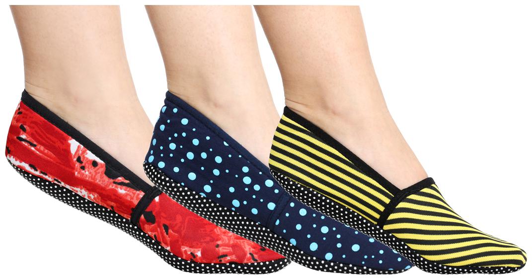 

Ziya Combo of Unisex Cotton Lycra Printed Slipper Socks