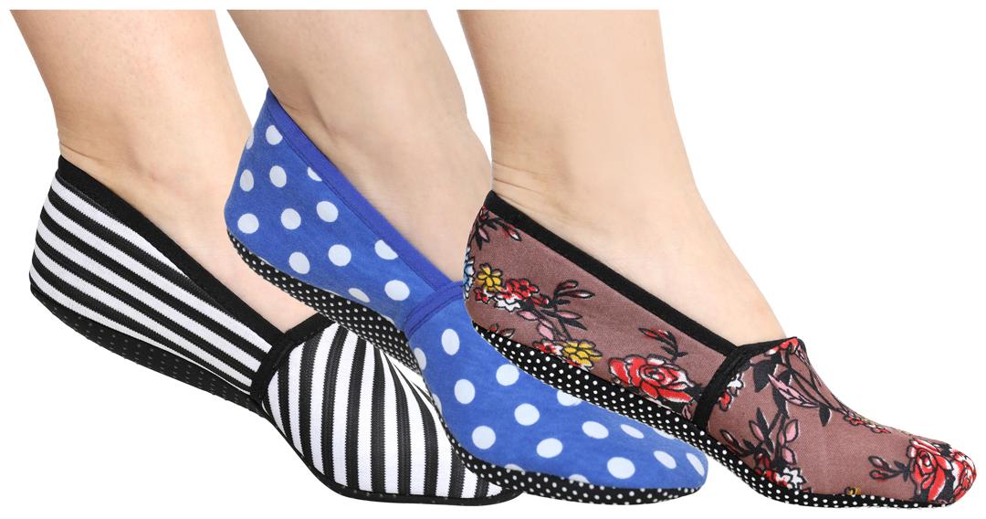 

Ziya Combo of Unisex Cotton Lycra Printed Slipper Socks