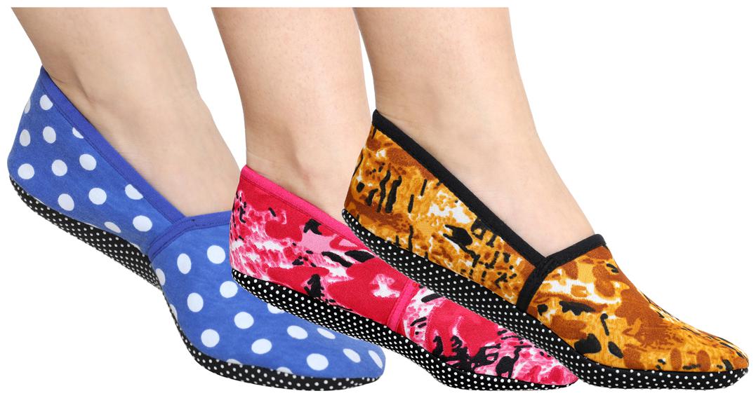 

Ziya Combo of Unisex Cotton Lycra Printed Slipper Socks