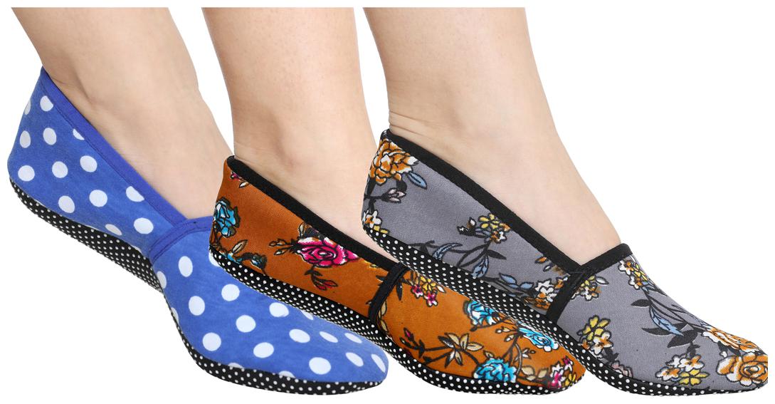 

Ziya Combo of Unisex Cotton Lycra Printed Slipper Socks