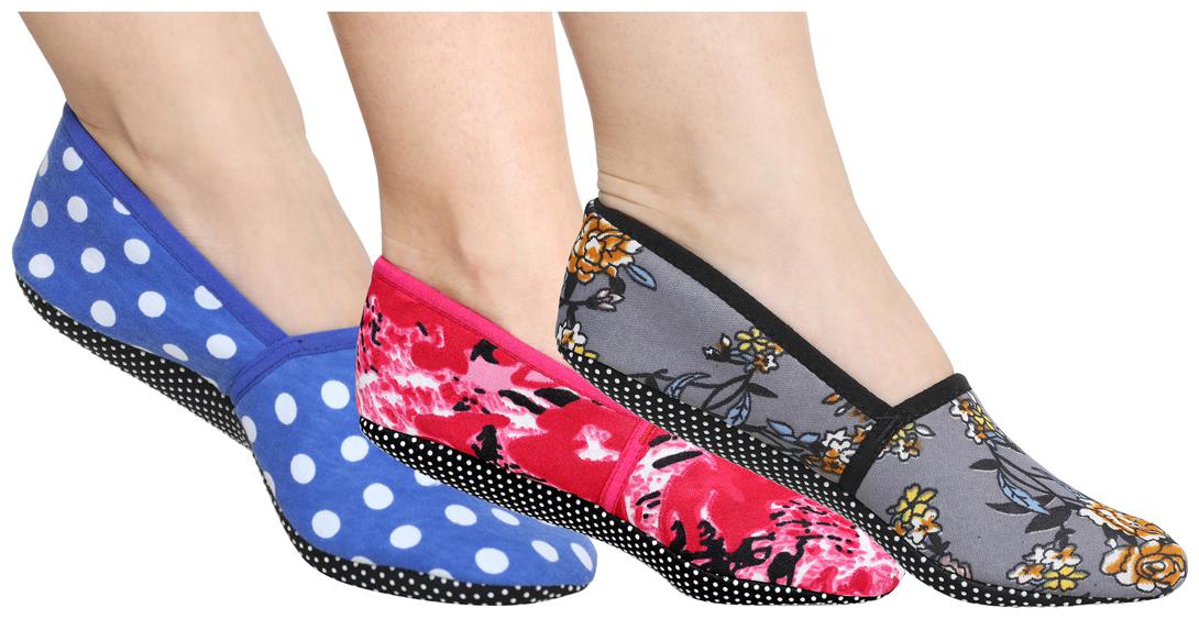 

Ziya Combo of Unisex Cotton Lycra Printed Slipper Socks