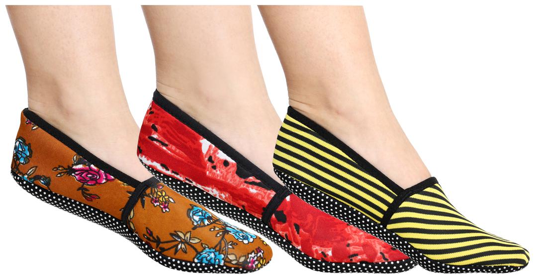 

Ziya Combo of Unisex Cotton Lycra Printed Slipper Socks