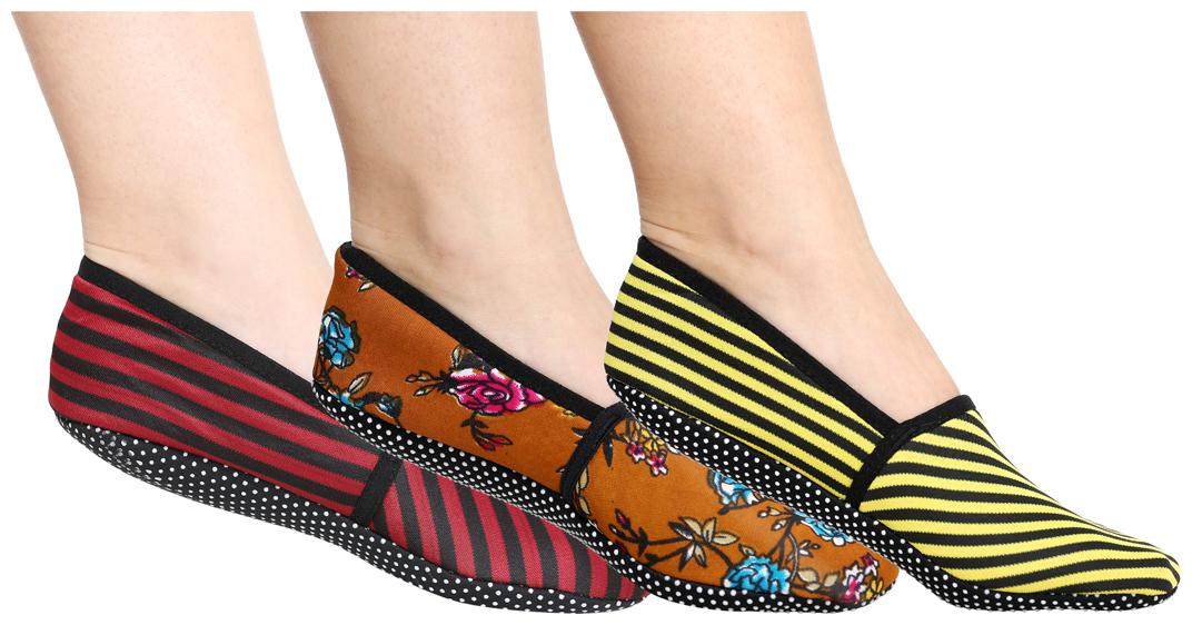 

Ziya Combo of Unisex Cotton Lycra Printed Slipper Socks