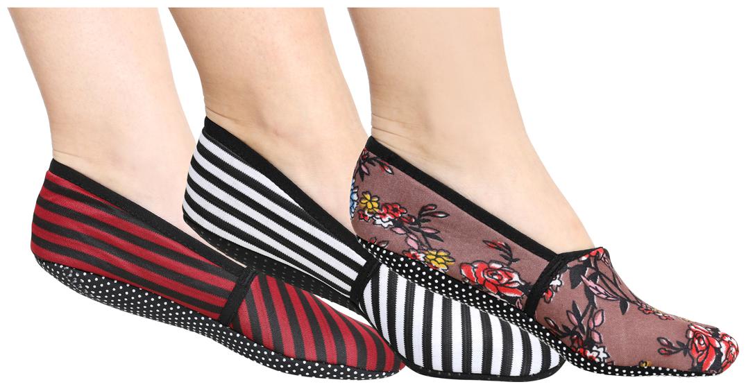 

Ziya Combo of Unisex Cotton Lycra Printed Slipper Socks