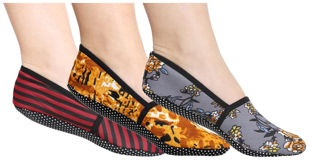 

Ziya Combo of Unisex Cotton Lycra Printed Slipper Socks