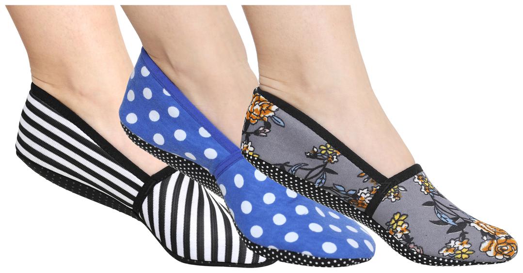 

Ziya Combo of Unisex Cotton Lycra Printed Slipper Socks
