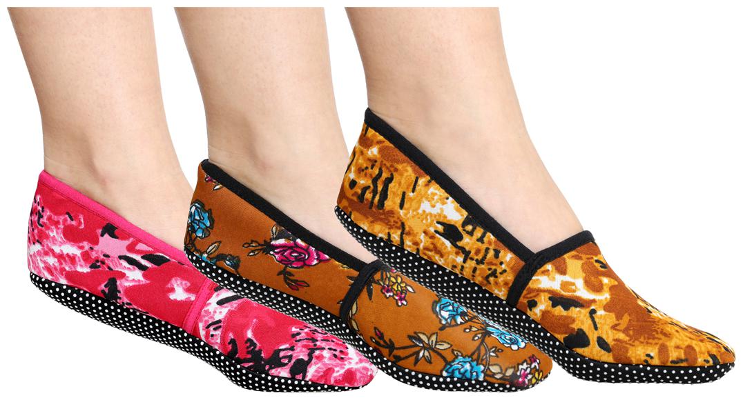 

Ziya Combo of Unisex Cotton Lycra Printed Slipper Socks